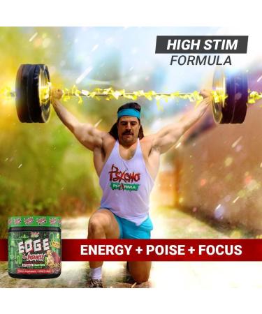 New #1 Strongest PWO Psycho Pharma Edge of Insanity - Most Intense Pre Workout Powder for Focus Power & Energy. Premium researched Formula and Ingredients - 325g Cherry Bomb - Buy Online on GoSupps.com