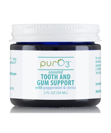 PurO3 Tooth and Gum Support (Peppermint & Stevia) - Ozonated Oil for Teeth - Buy Online on GoSupps.com