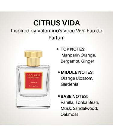 Inspired by Valentino's Voce Viva c Citrus Vida EDP Long Lasting 12-14 Hours Perfume Spray for Women All Skin Types Cruelty Free - 1.7 oz 50ml Inspired by Valentino's Voce Viva Eau de Parfum 1.7 Fl Oz (Pack of 1) - Buy Online on GoSupps.com