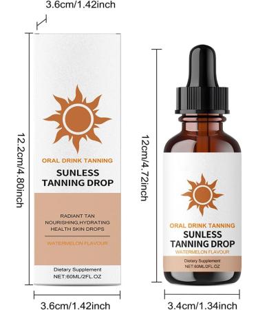 Tanning Drops 60ml Sunless Tanning OilFast Tanning Oil For Face And Body Daily Use For Women And Men Travel Vacation Home Outdoor - Buy Online on GoSupps.com