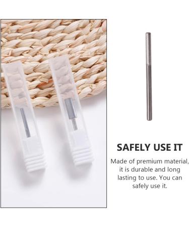 Healeved 1pc Tungsten Steel Grinding Head Nail Filer Head Manicure Grinding Head Wide Bracelets for Women Under Nail Cleaner Tool Beauty Tools Gel Nail Tools Front Tungsten Steel Nail 3.75x0.23cm Silver - Buy Online on GoSupps.com