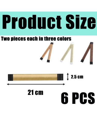 6 PCS Bun Makers For Hair Women's Hair Bun Hair Bun Hair Donut Bun Fast Easy Snap Doughnut Styling French Twist Fold Wrap Design Hair Donut Bun Make For Girls Women Hair Bun Maker(3 Colors) - Buy Online on GoSupps.com