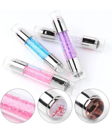 Silicone Nail Art Stamper Tool Stencils Clear Nail Printing Tool Nail Polish Pattern Making Aids Nails Seal Mold Nail Stamp Plate Blue 01  - Buy Online on GoSupps.com