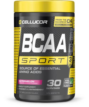 Cellucor BCAA Sport Post-Workout Intra Workout Powder Sports Drink Supplements for Hydration Endurance & Recovery Watermelon 30 Servings Watermelon 30 Servings (Pack of 1)