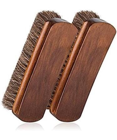 Shoe Brush Horsehair Shoe Polish Brush Polishing Brush Wooden Handle with Bristles Boots Shoes Brush Onecolor - Buy Online on GoSupps.com