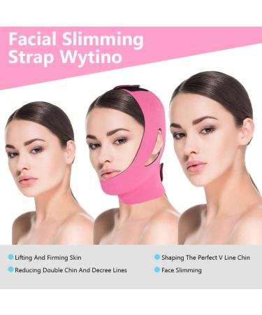 Face Slimming Bandage Belt - Double Chin Skin Strap | Rose Red Face Lift & Contour - Buy Online on GoSupps.com