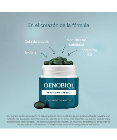 Oenobiol Hair Loss Treatment - 60 Capsules | Effective Solution for Thinning Hair | International Shipping Available - Buy Online on GoSupps.com