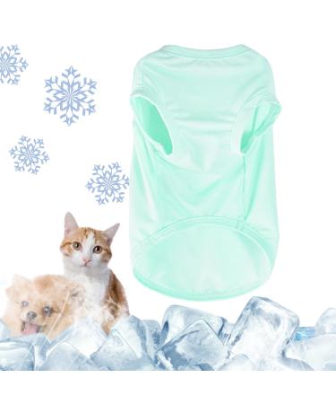 Winmany Cooling vest for dogs summer T-shirt sleeveless tank top pet quick-drying sun protection clothing outfit for small medium-sized and large dogs (X-Large green) X-Large green
