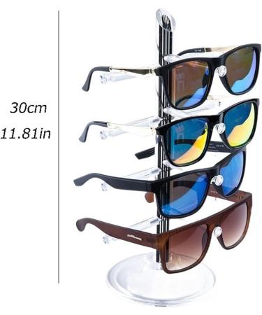 WAOCEO Acrylic Glasses Stand - Stylish Sunglasses & Myopia Display Rack for Desktops & Windows - Buy Online on GoSupps.com