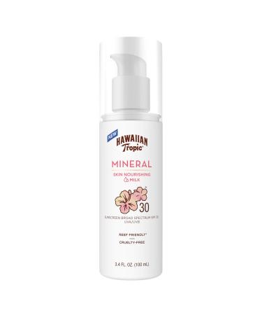 Hawaiian Tropic Hawaiian Tropic Mineral Sun Milk Body Lotion Spf 30, 3.4 Ounces, 1 count SPF 30 Lotion - Buy Online on GoSupps.com