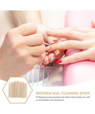300pcs Wooden Nail Cleaning Sticks - Cuticle Remover & Nail Art Supplies for Perfect Nails - Buy Online on GoSupps.com