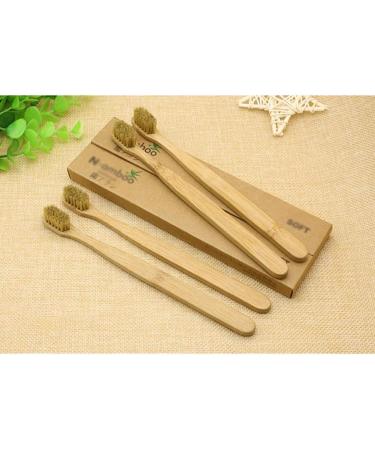 Buy Zumaha Biodegradable Toothbrushes - Eco-Friendly Hard Bristle Ergonomic Design (Pack of 4) for Men - Buy Online on GoSupps.com