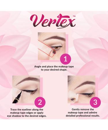 Makeup Tape for Precise Eyeliner & Eyeshadow Application - Eyeliner Stencil Strips for Clean Edges and Winged Liner - Shadow Shield Pads for Perfect Eye Makeup - Buy Online on GoSupps.com