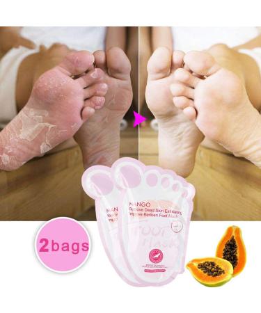 Mango Foot Peeling Mask - Exfoliating Foot Care for Soft Healthy Feet | 1 Pair Moisture Mask to Remove Dead Skin - Buy Online on GoSupps.com