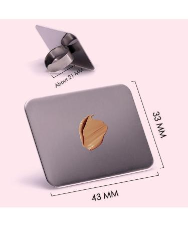 Buy KissDate Makeup Mixing Palette - Stainless Steel Spatula & Nail Art Tray for Flawless Blending | International Shipping Available - Buy Online on GoSupps.com