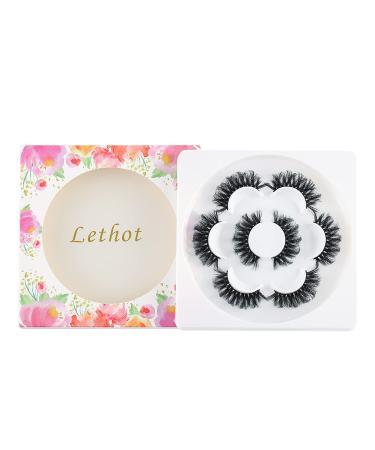 Shop Lethot 20mm 3D Mink Lashes - High Volume CD Curl Handmade False Eyelashes - Buy Online on GoSupps.com