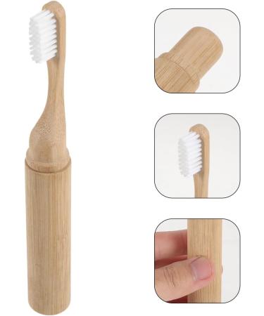 Angoily Folding Bamboo Toothbrush - Portable Travel Toothbrush with Soft Bristles | Eco-Friendly & Foldable Design | Ideal for Adults - Buy Online on GoSupps.com