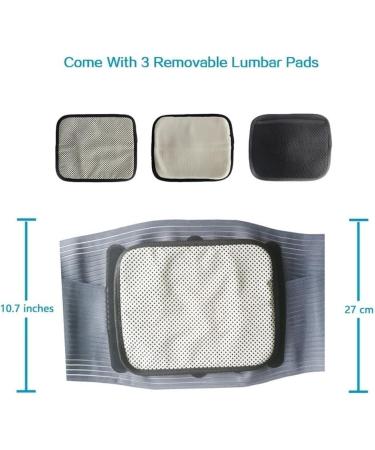 DORBI Lumbar Back Support Belt - Adjustable Waist Support with Removable Pads & Steel Rails - Size L | International Shipping - Buy Online on GoSupps.com