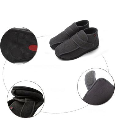 Adjustable Diabetic Slippers for Swollen Feet - Red (26.5cm) - Buy Online on GoSupps.com