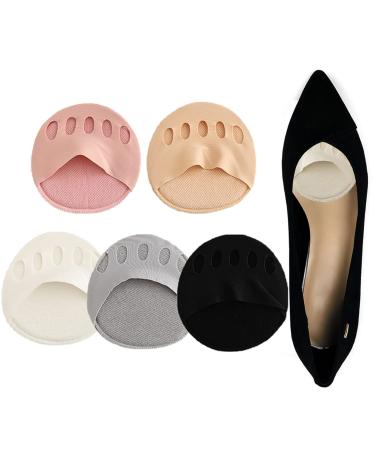 5Pairs Cushioning Ice Silk High Heel Insoles  Honeycomb Fabric Forefoot Pads  High Heel Comfort Pads Flat Feet  Foot Pads Ball of Foot Pain for Improves Blood Circulation in Feet
