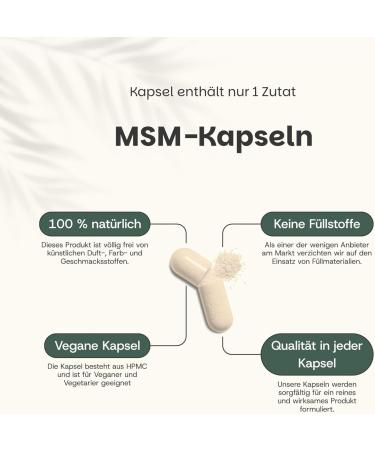  Cupplement 4 sachets of MSM capsules 60 pieces - Free pill box - MSM preparations - Powder and tablet free - Pure - Powder - Anti Aging - Buy Online on GoSupps.com