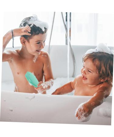 4pcs FOMIYES Silicone Newborn Baby Massage & Shampoo Brush Set - Soft Shower Scrubber for Bathing Supplies - Buy Online on GoSupps.com