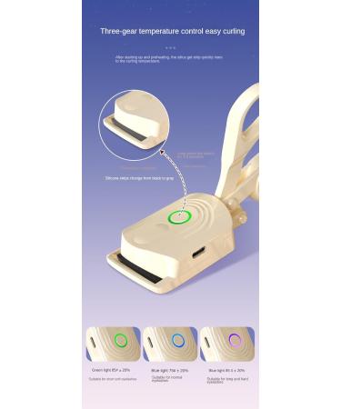 Buy Heated Eyelash Curler - Electric Rechargeable 3 Heating Modes for Long-Lasting Natural Lashes | International Shipping - Buy Online on GoSupps.com