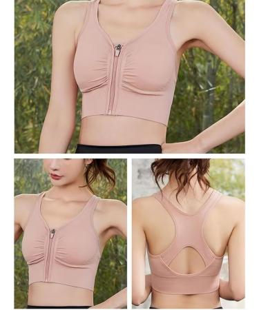 Buy XWSM Women's Sport Bras - Front Zipper Yoga BH Full Support Wirefree Vest Top - XXL/XX-Large | International Shipping Available - Buy Online on GoSupps.com