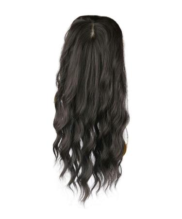 60cm Wavy Clip-in Hairpieces for Thin Hair - Brown/Black | International Shipping Available - Buy Online on GoSupps.com