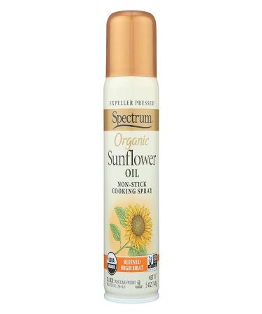 Organic Sunflower Oil Spray 5 fl oz - Pure Liquid Cooking Oil - Buy Online on GoSupps.com