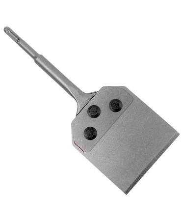 HIGOSPRO 4 Inch SDS Plus Floor Scraper  4 x 10 Tile Grout Adhesive Wallpaper Thinset Wood Adhesives Linoleum Removal Tool for SDS-Plus Rotary Hammer
