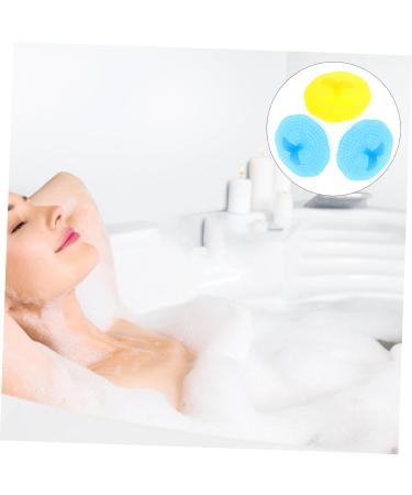 Magiclulu 3-Head Fabric Shower Cleaning Brush | Mini Hair Brush for Scalp Massage & Bathing - Deep Clean Paper Flowers - Buy Online on GoSupps.com