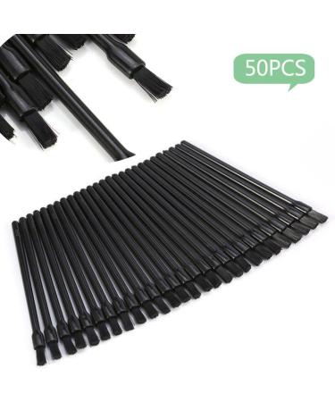 50 Pcs Disposable Lip Makeup Brush Set - Plastic Lip Applicators for Lipstick & Glossy Rods - Black Cosmetic Tool (8.2 cm) - Buy Online on GoSupps.com