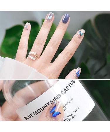 5 Sheets Nails Beauty Multi Styles DIY Salon Butterfly-shape Nail Sticker Nail Art Decorations 5D Nail Art Sticker Self-adhesive Back Glue - Buy Online on GoSupps.com