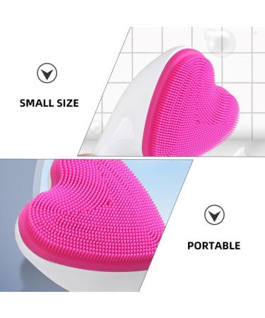 PATKAW Manual Face Brush Cleansers Love Heart Shaped Exfoliating Brush Face Cleansing Brush Face Scrubber Face Washing Brush for Women Makeup Dead Skin - Buy Online on GoSupps.com