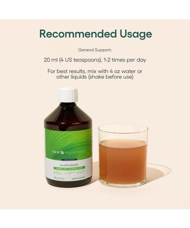 EcoNugenics ecoProbiotic: Probiotic & Prebiotic Supplement for Women & Men w/ 19 Digestive Herbs Supports The Microbiome & Gut Health + Immune Function Live Fermented Liquid Vegan Formula (17 oz) - Buy Online on GoSupps.com