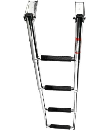 Amarine Made 4 Step Stainless Steel Telescoping Boat Ladder | Swim Step - Buy Online on GoSupps.com