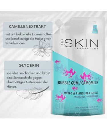 ProSkin Liquid Soap Refill 640 ml with Chamomile - Vegen Hand Wash Foam Refill - Liquid Hand Soap with the Scent of Chewing Gum - Paraben Free - Buy Online on GoSupps.com