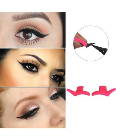 JUSTFOX -2er SET Eyeliner Wing Stamp Eyeshadow Aid Stamp Cat Eye Smokey