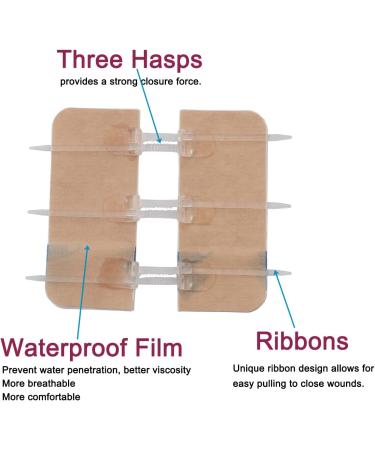 Emergency Waterproof Butterfly Bandages - Adhesive Wound Closure Strips for First Aid | 2 Pack - No Stitches Needed - Buy Online on GoSupps.com