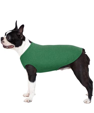 Hjumarayan dog sweater - washable dog sweater large dogs elastic thin dog sweater striped dog shirt elastic dog sweater for medium -sized large dogs (emerald green xxl) XXL emerald green