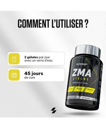 Superset Nutrition | Zma Xtreme (90 Caps) | ZMA | GABA-enriched zinc magnesium and B6 complex - Buy Online on GoSupps.com