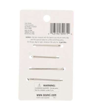 Scunci Real Style Spotlight Stone Bobby Pins - 4 Pack for Elegant Hair Accessories - Buy Online on GoSupps.com