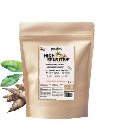 BugBell 7kg Premium Dry Food, 5 Ingredients Only, Hypoallergenic, for Dogs with Allergies, Insect-Free Dog Food for Diets Excluded