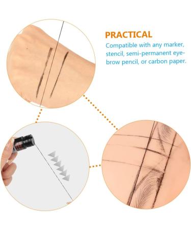 Beavorty Eyebrow Ink Black Line Eyebrow Microblading Ruler Eyebrow Mark Ruler Eyebrow Trimming Orthotics - Buy Online on GoSupps.com