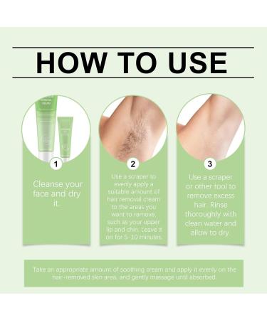 Cr me D pilatoire pour le Visage | 2-En-1 Produits de Soin Apaisants pour la Peau Kit de Cr me D pilatoire pour le Visage pour Usage Quotidien Vacances Mariage t Voyage Plage Mari es Femmes  - Buy Online on GoSupps.com