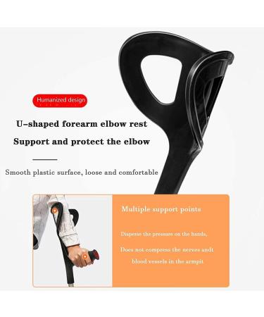 Forearm Crutches Adjustable Forearm Crutches 10 Speed Comfort Handle Lightweight Adjustable Ground Height 92Cm-117Cm Foldable Stretch Adul - Buy Online on GoSupps.com