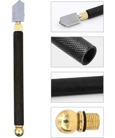 Pencil Style Glass Cutter Tool Set 2mm-20mm with Oil Feed Carbide Tip - Perfect for Mosaic, Tiles, Mirror, Stained Glass Cutting - Buy Online on GoSupps.com