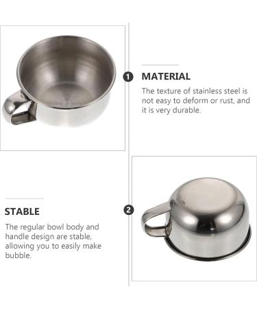 Beaupretty 4PCS Stainless Steel Men s Shaving Kit - Practical Cream Mug & Brush Care Container - Durable 10x8.5cm - Buy Online on GoSupps.com