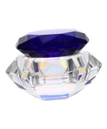minkissy Nail Art Crystal Cup Cosmetics Cream Glass Manicure 6.5x8cm Blue